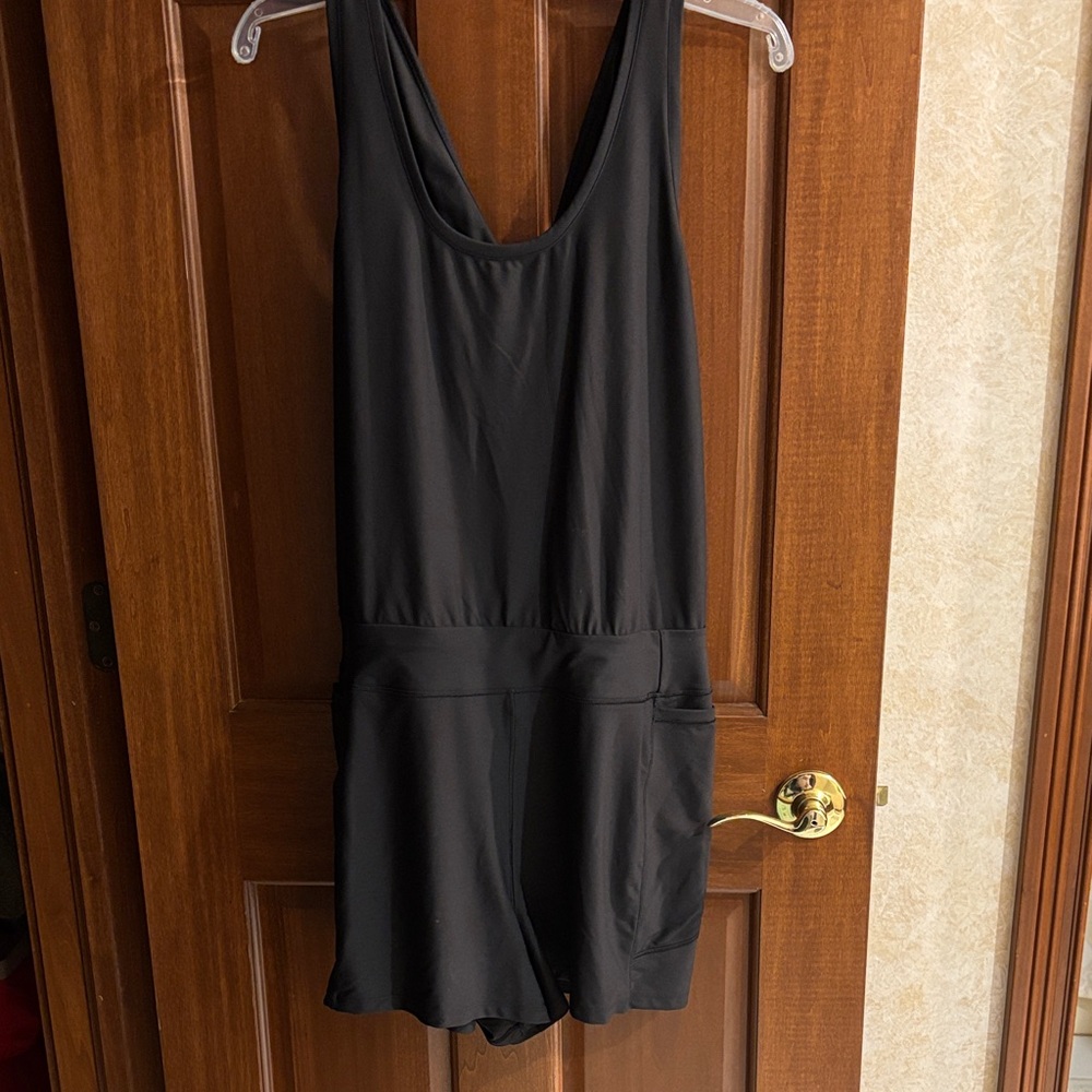 Calia Black Romper, Sz Large
